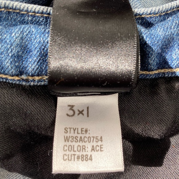 3X1 Jeans W3 Straight Crop Ace Sz. 26 - Picture 12 of 15